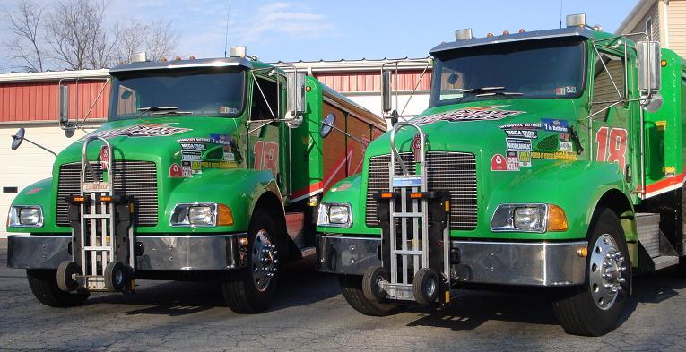 Interstate Batteries Kenworth T300 route trucks