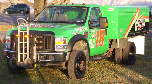 Interstate Batteries Ford F550 delivery truck