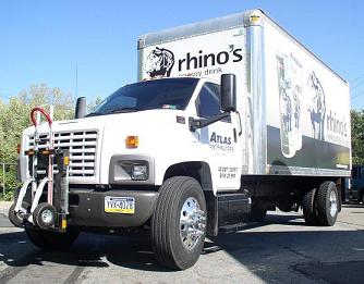 Rhino's Energy Drink  GMC C7500  Morgan Truck Body