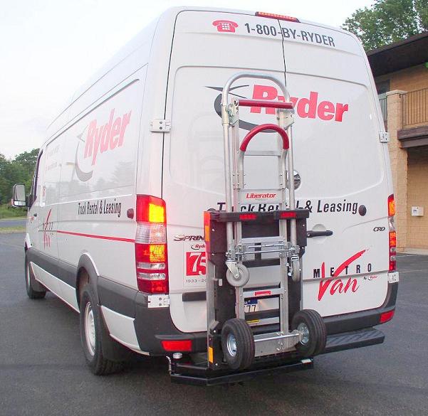 Ryder Sprinter van hand truck rack - B&P Liberator hand truck