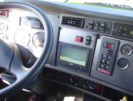Kenworth T300 interior with HTS LED switch